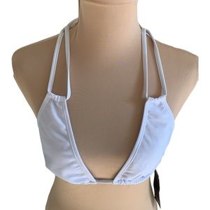 White Triangle Bikini Tops Size 10